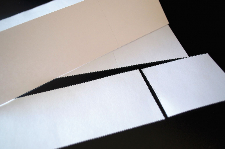 Eintrittskarten perforiert 210 x 55 mm, Abriss: 70 x 55 mm