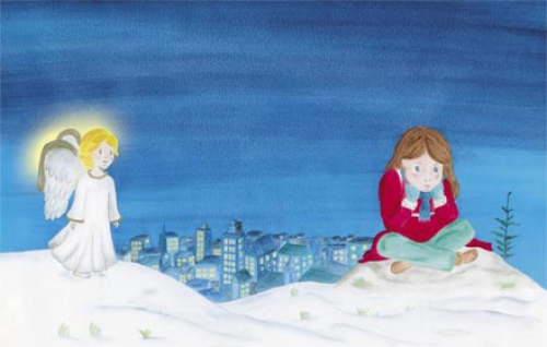 Aimée auf der Suche nach dem Christkind